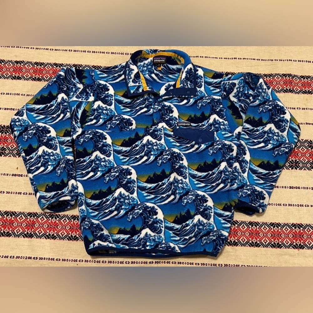 Patagonia Synchilla RARE Fitzroy wave fleece xs